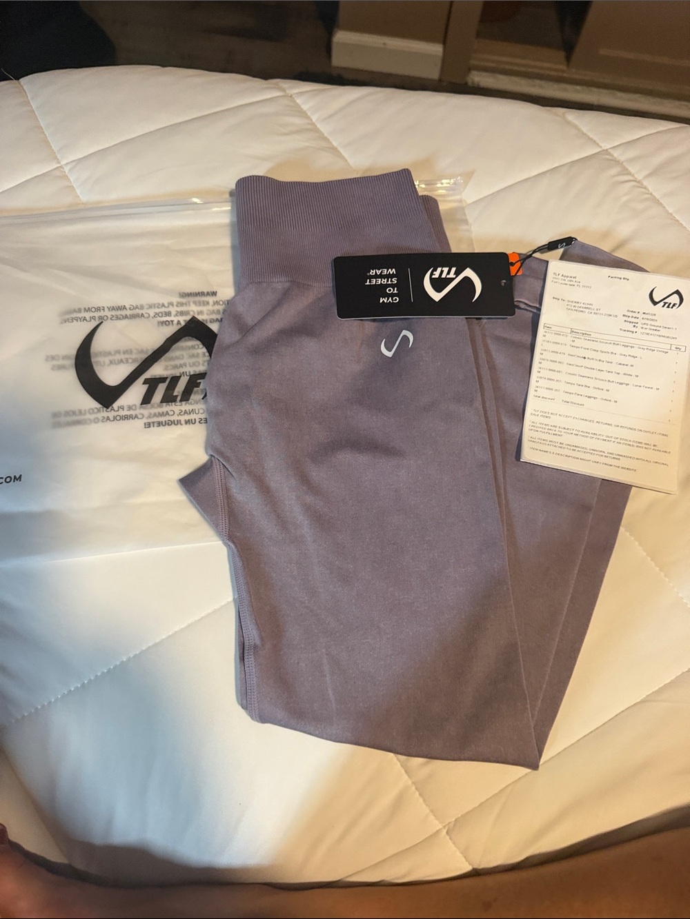 TLF Cosmic Seamless vintage gray ridge leggings